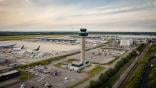 bird's eye view of london stansted airport