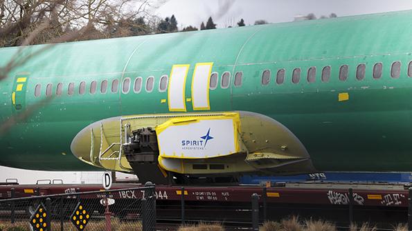 Spirit AeroSystems logo on aircraft