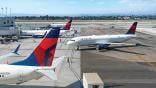 Delta Air Lines aircraft on runway